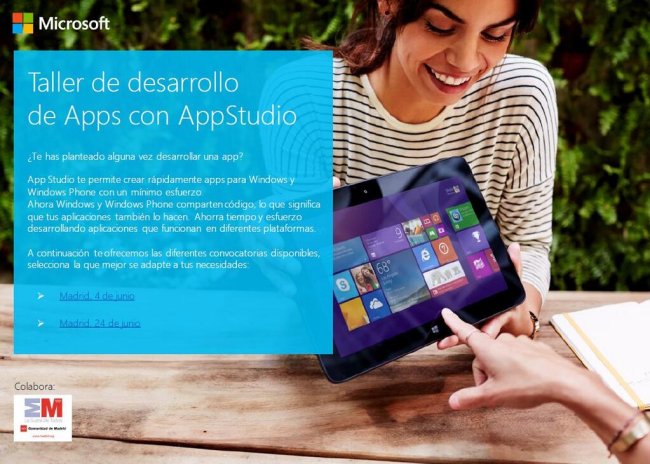 Taller de desarrollo de APPs con APP Studio