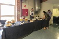 Catering de bienvenida tras el registro en el evento multiplicador del proyecto Wamdia